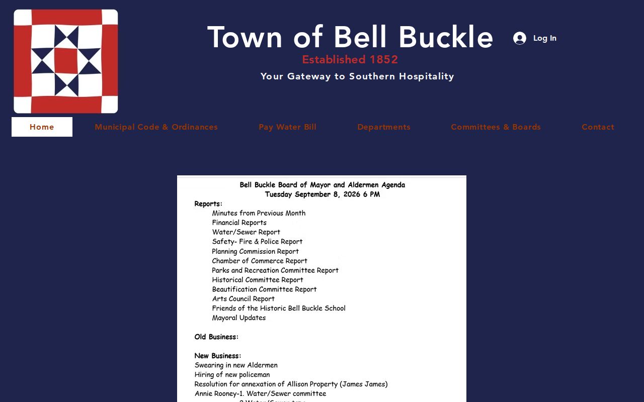 Town of Bell Buckle recent arrest information starting point